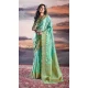 Sky Blue Pratistha Silk Weaving Work Party Wear Saree - 10862196698