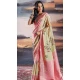 Beige Pratistha Silk Weaving Work Party Wear Saree - 10862196699