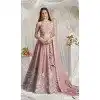 Pink Poly Chiffon Sequins Work Wedding Wear Plus Size Lehenga Choli - 10892196875