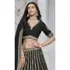 Black Art Silk Embroidered Designer Wear Plus Size Lehenga Choli - 10941197334