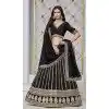 Black Art Silk Embroidered Designer Wear Plus Size Lehenga Choli - 10941197334