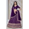Purple Art Silk Embroidered Designer Wear Lehenga Choli - 10941197335