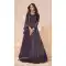 Georgette Embroidery Work Anarkali Salwar Suit In Purple - 10943197344