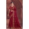 Rani Pink Organza Sequence Work Party Wear Saree - 10987197793