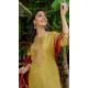 Cotton Blend Embroidered Party Wear Salwar Kameez In Yellow - 10958197547