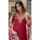 Rayon Embroidered Party Wear Salwar Suit In Maroon - 10959197548