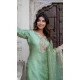 Silk Blend Embroidered Party Wear Salwar Suit In Pista Green - 10959197555