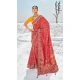 Red Georgette Bandhej Wedding Wear Saree - 10972197660