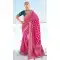 Rani Pink Georgette Bandhej Wedding Wear Saree - 10972197661