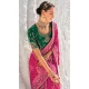 Rani Pink Georgette Bandhej Wedding Wear Saree  - 10972197664