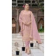 Georgette Embroidered Party Wear Salwar Suit In Lavender - 11073198600