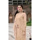 Georgette Embroidered Party Wear Salwar Suit In Peach - 11073198601