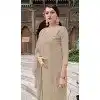 Georgette Embroidered Party Wear Plus Size Salwar Suit In Beige - 11073198602