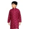 Soft Cotton Sequins Work Festival Wear Readymade Kids Kurta In Maroon - 11077198623
