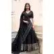 Black Chanderi Plain Traditional Party Wear Lehenga Choli - 11082198677