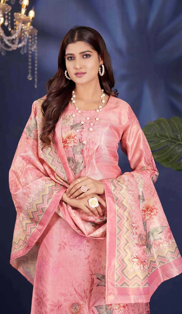 Pink Shimmer Printed Party Wear Salwar Suit - 11083198682 Pink Shimmer Printed Party Wear Salwar Suit - 11083198682