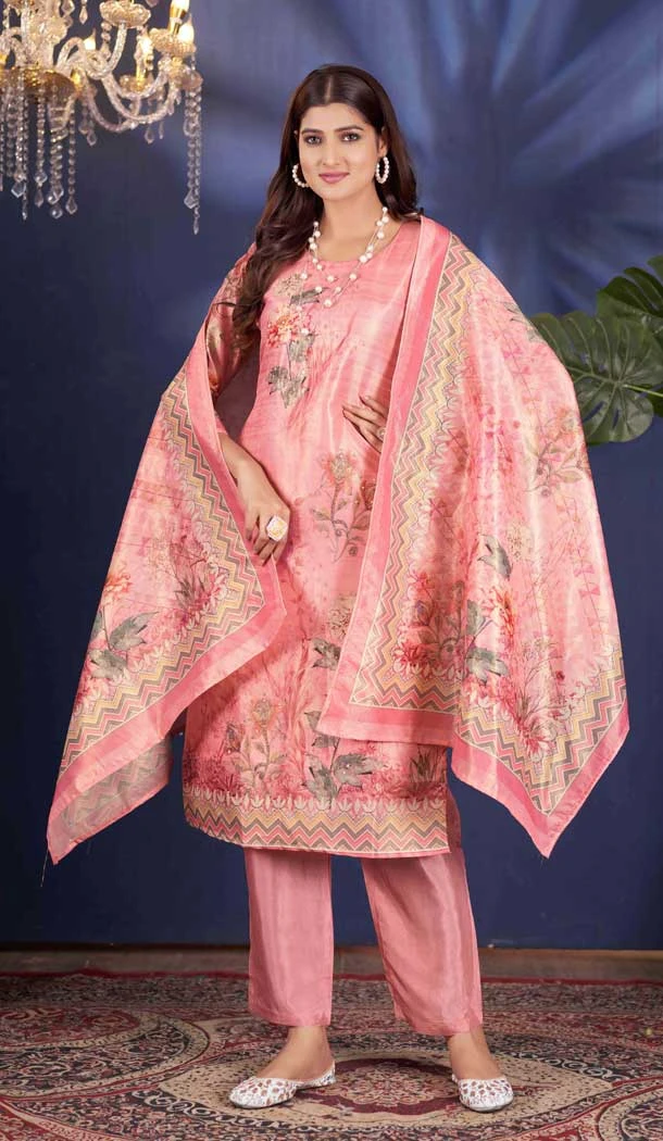 Pink Shimmer Printed Party Wear Salwar Suit - 11083198682 Pink Shimmer Printed Party Wear Salwar Suit - 11083198682