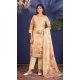 Light Yellow Shimmer Printed Party Wear Salwar Suit - 11083198684
