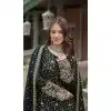 Green Rangoli Silk Embroidery Party Wear Palazzo Plus Size Salwar Suit - 11042198354
