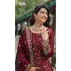 Maroon Rangoli Silk Embroidery Party Wear Palazzo Salwar Suit - 11042198355