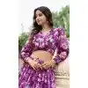 Georgette Floral Print Work Party Wear Plus Size Lehenga Choli In Multi Color - 11055198445