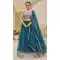 Faux Georgette Resham Work Party Wear Lehenga Choli In Rama Blue - 11062198490