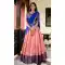 Peach Kanchipuram Weaving Work Traditional Wear Lehenga Choli - 11069198565