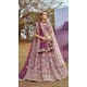 Purple Silk Thread Work Wedding Wear Lehenga Choli - 11072198580