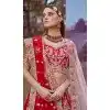 Red Silk Stone Beads Work Wedding Wear Plus Size Lehenga Choli - 11072198584