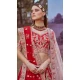 Red Silk Stone Beads Work Wedding Wear Lehenga Choli - 11072198584