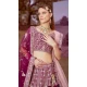 Silk Stone Beads Work Wedding Wear Lehenga Choli In Purple - 11072198585