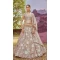 Beige Organza Sequins Work Wedding Wear Lehenga Choli - 11072198586