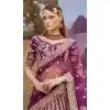 Purple Silk Embroidered Wedding Wear Plus Size Lehenga Choli - 11072198591