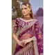 Purple Silk Embroidered Wedding Wear Lehenga Choli - 11072198591