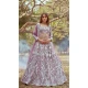 Lavender Satin Sequins Work Wedding Wear Lehenga Choli - 11072198592