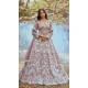 Rose Gold Satin Sequins Work Wedding Wear Lehenga Choli - 11072198593