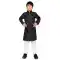 Soft Cotton Resham Work Readymade Kids Kurta Pajama In Black - 11075198610