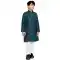 Soft Cotton Resham Work Readymade Kids Kurta Pajama In Teal Blue - 11075198614
