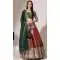 Maroon Lichi Silk Weaving Work Traditional Wear Lehenga Choli - 11092198741