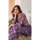 Purple Fox Georgette Embroidered Party Wear Lehenga Choli - 11111198886