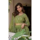 Fox Georgette Embroidered Party Wear Lehenga Choli In Green - 11111198887