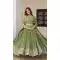 Fox Georgette Embroidered Party Wear Lehenga Choli In Green - 11111198887
