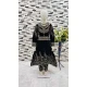 Black Velvet Embroidery Work Party Wear Readymade Kids Salwar Suit - 11131199062