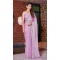 Satin Silk Swarovski Work Party Wear Saree In Light Lavender - 11211199647