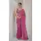 Dark Mauve Crush Silk Swarovski Work Party Wear Saree - 11212199652