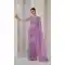 Lavender Crush Silk Swarovski Work Party Wear Saree - 11212199654