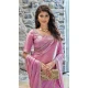 Satin Silk Hand Work Party Wear Saree In Lavender - 11213199658