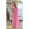 Satin Silk Hand Work Party Wear Saree In Pink - 11213199662