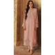 Faux Georgette Embroidered Pakistani Style Salwar Suit In Baby Pink - 11054198438