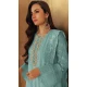 Faux Georgette Embroidered Pakistani Style Salwar Suit In Sky Blue - 11054198441